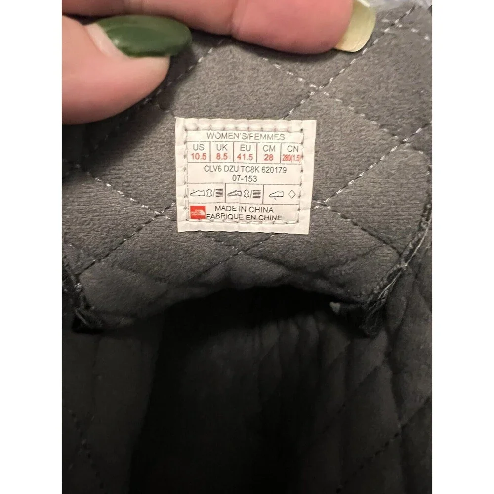 The North Face Ballard Lace Winter Boots,‎ Dark Grey, Womens 10.5 M